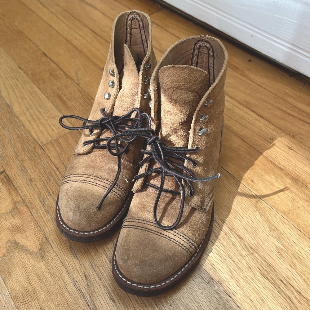 Red Wing Heritage Iron Ranger Camel Boots 5.5 Women’s